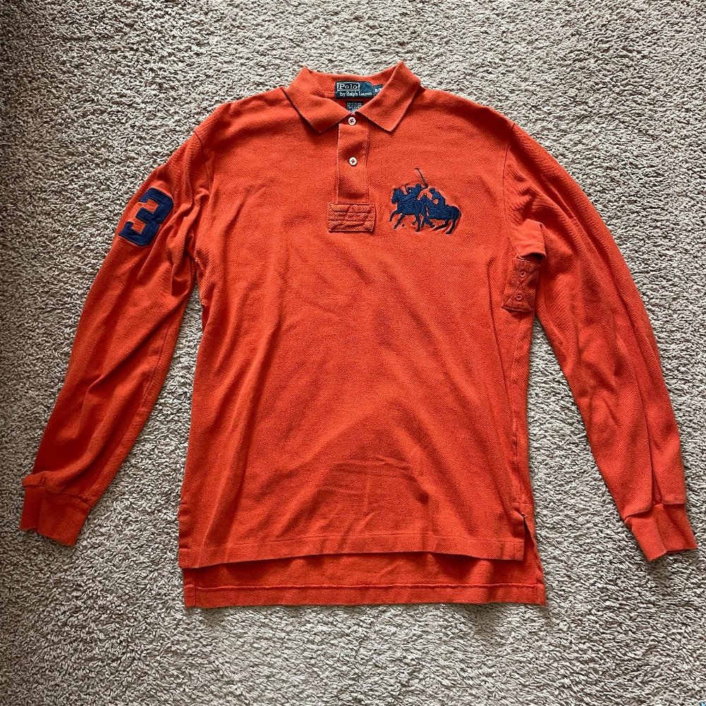 Polo Ralph Lauren Long Sleeve Rugby Shirt Size S/P